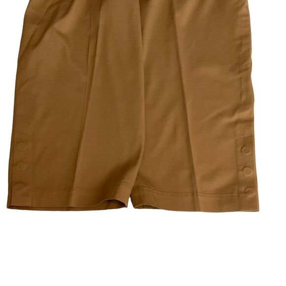 Carlisle Pantsuit Jacket Capri Pants Camel Safari Tan Cotton Blend Women Size 14 - Picture 10 of 15